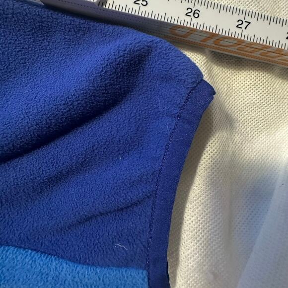 North Face Large Men’s Fleece Navy Royal Blue Gorpcore Windfall Classic Jacket - Picture 7 of 8